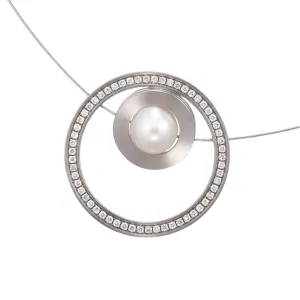 019.39PWP03 TeNo Steel Pearl Necklace