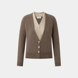 2-IN-1 CASHMERE CARDIGAN