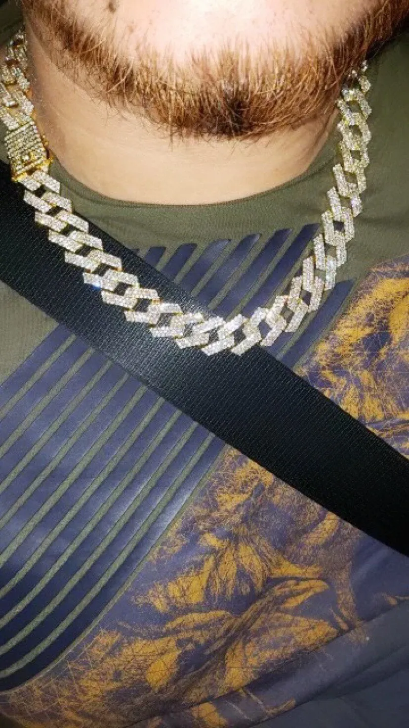 20mm Women and men cuban choker , cuban link chain , Christmas gift , blinged iced cuban necklace , men cuban necklace,cuban