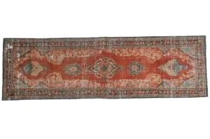 3.5x11.5 Vintage Distressed Mahal Rug Runner