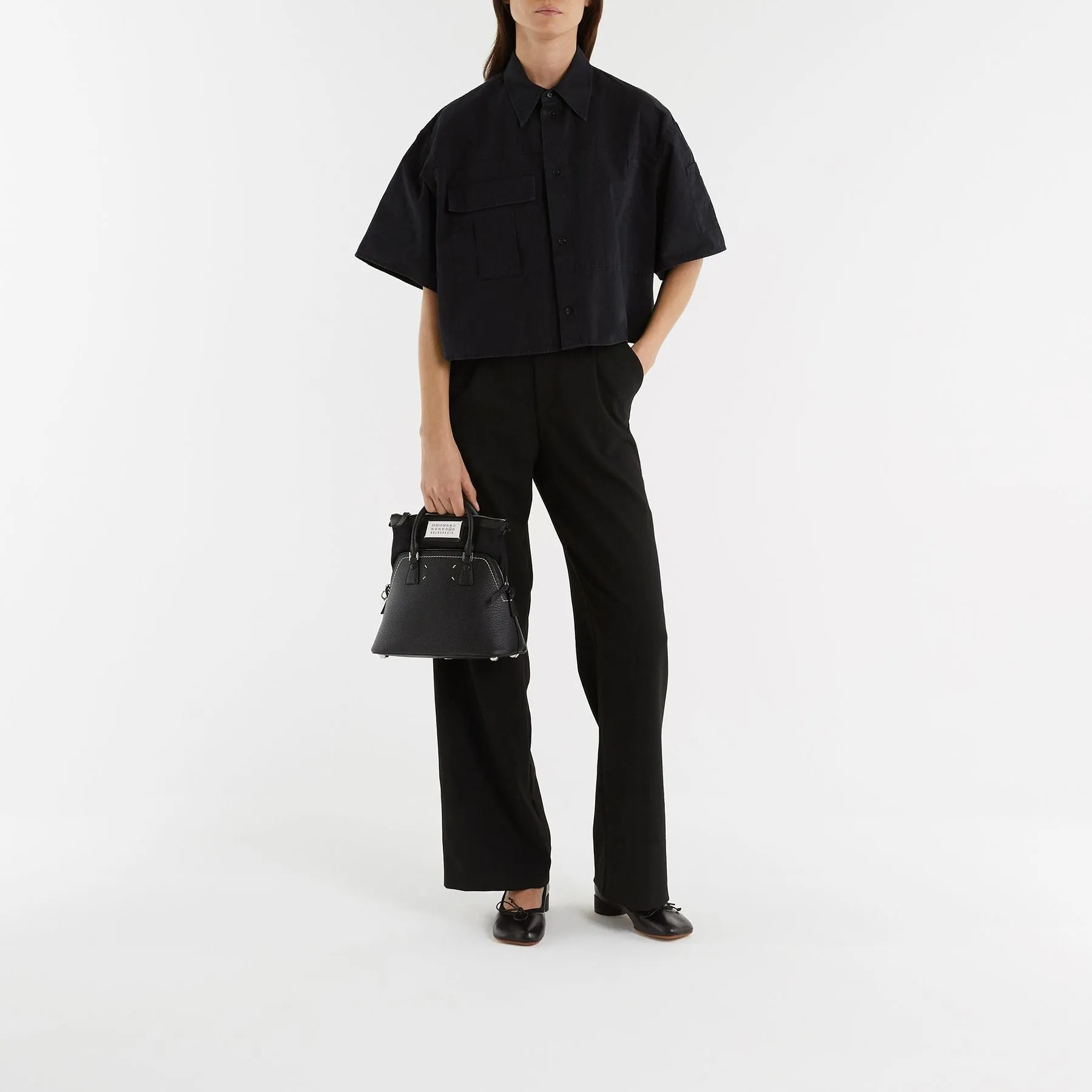 5Ac Classic Mini Bag - Maison Margiela - Black - Leather