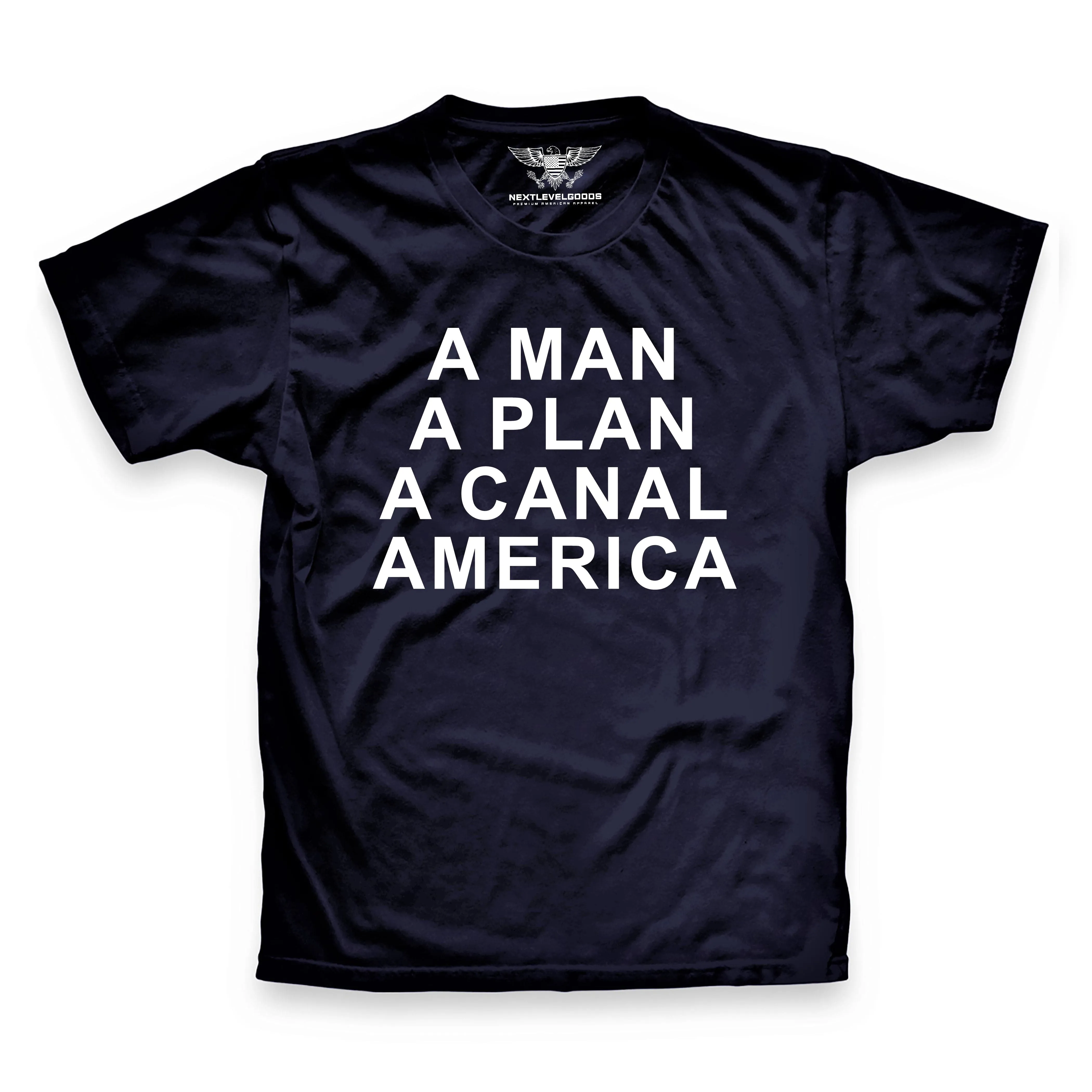 A Man A Plan A Canal America Premium T-Shirt (AM25)