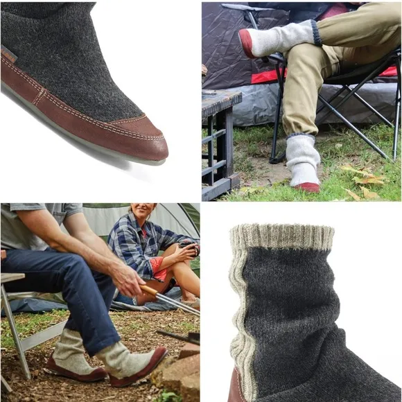Acorn Men's Slouch Boot Slipper Indoor Outdoor Size Medium 9 10