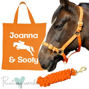 'Alexa' Personalised Matching Equestrian Set - Jumping design