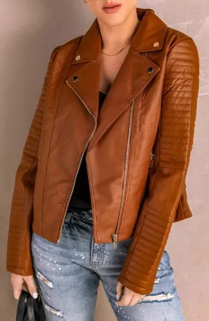Always Stylish Faux Leather Jacket