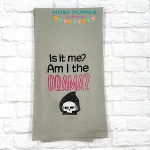Am I The Drama sketchy machine embroidery design (4 sizes included) DIGITAL DOWNLOAD