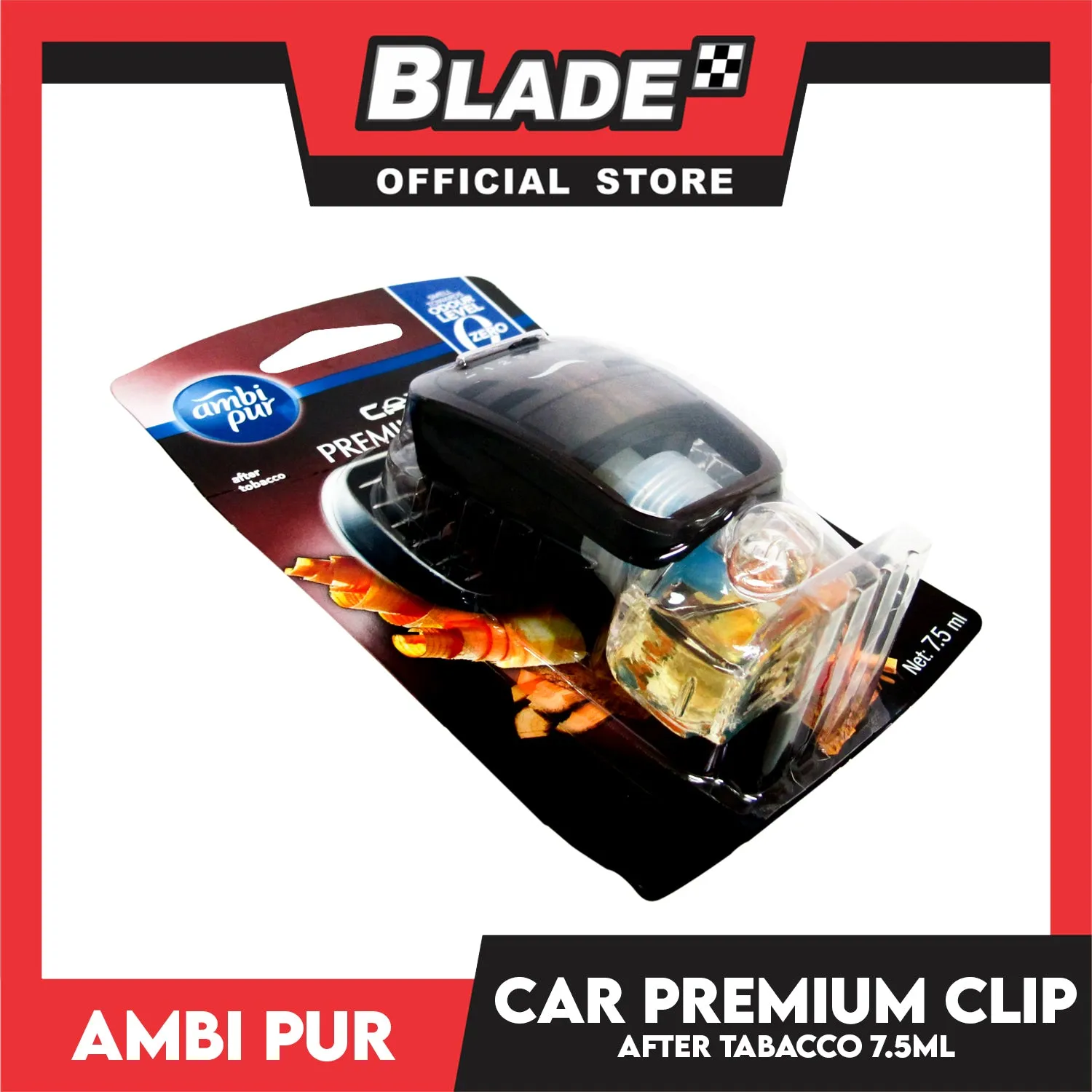 Ambi Pur Car Air Freshener Premium Clip (After Tobacco) 7.5ml