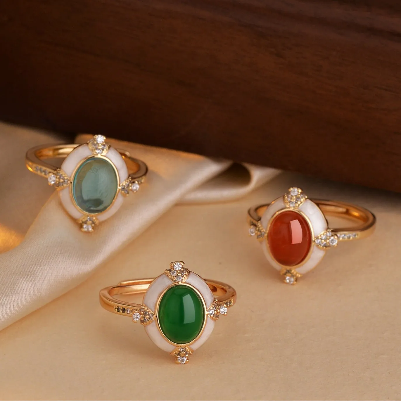 Anel Retro Oval