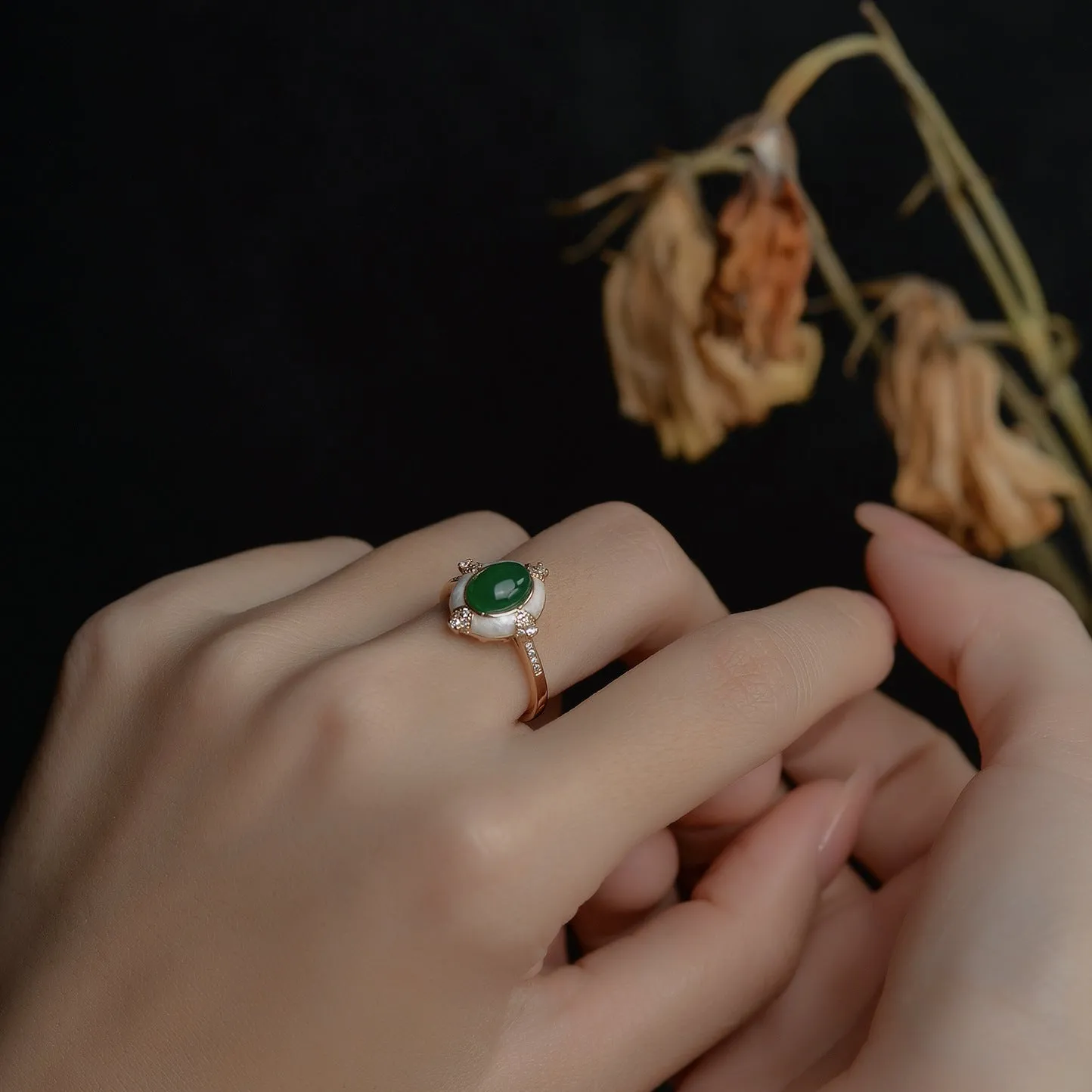 Anel Retro Oval
