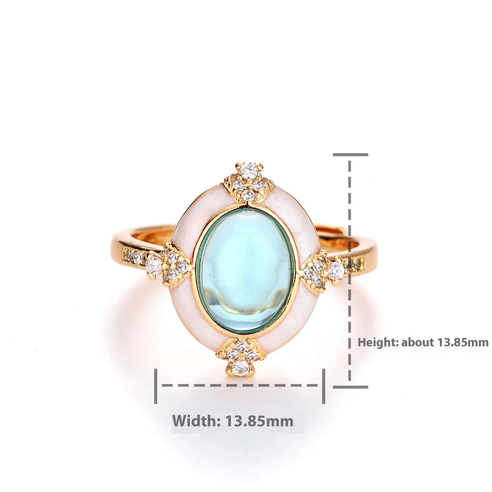 Anel Retro Oval