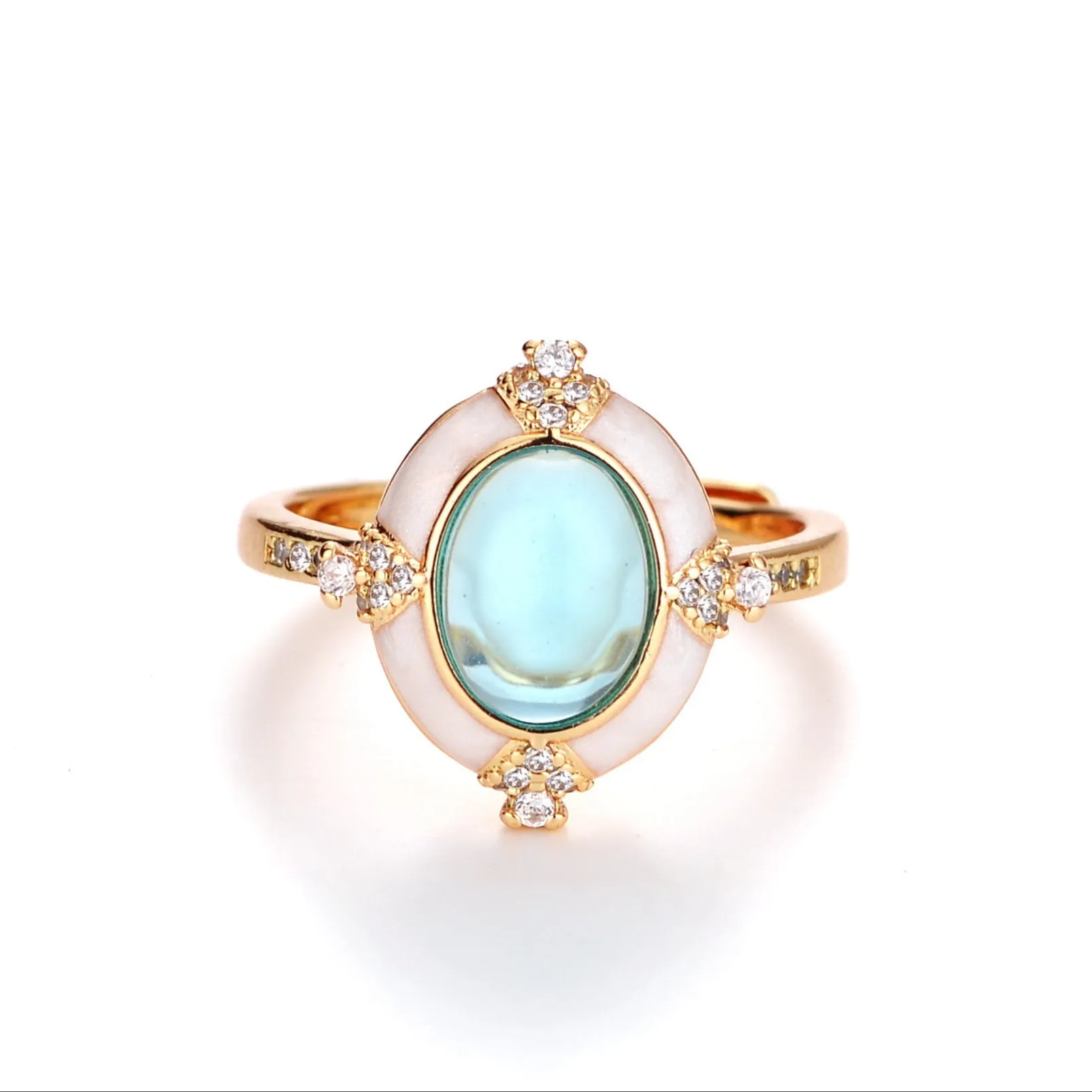 Anel Retro Oval