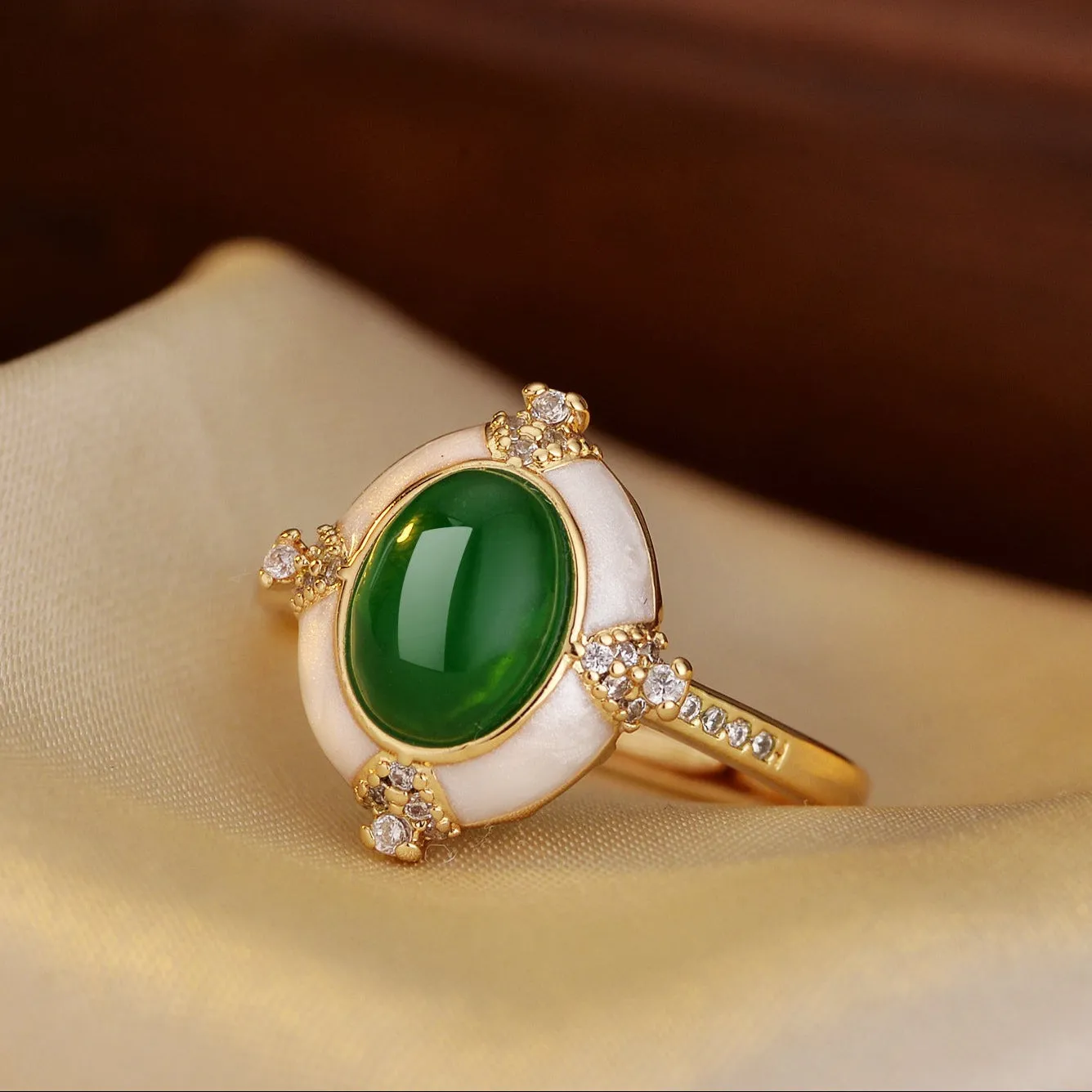 Anel Retro Oval