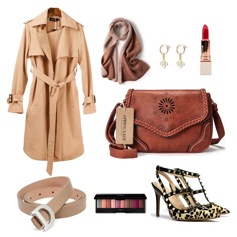Annmouler Vintage PU Leather Shoulder Bag