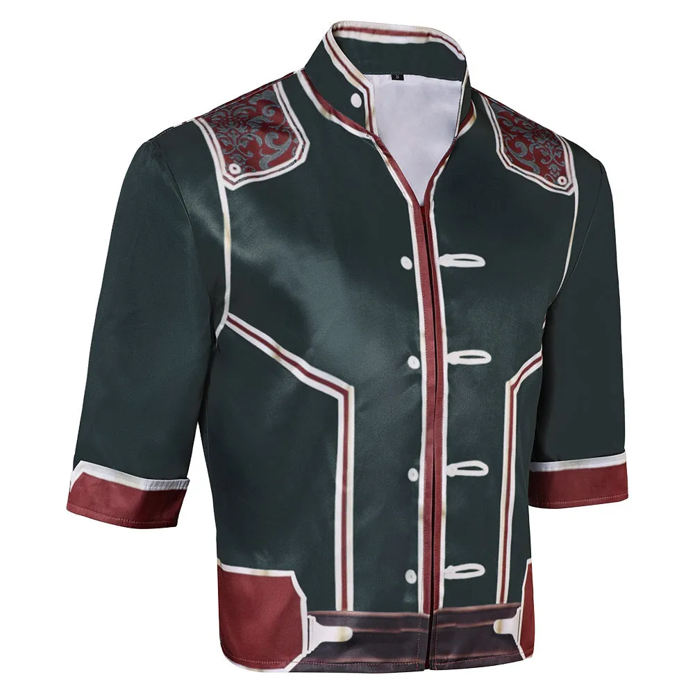 Arcane League of Legends Season 2 Jayce Cosplay Costume Male Green Shirt Halloween Carnival Suit