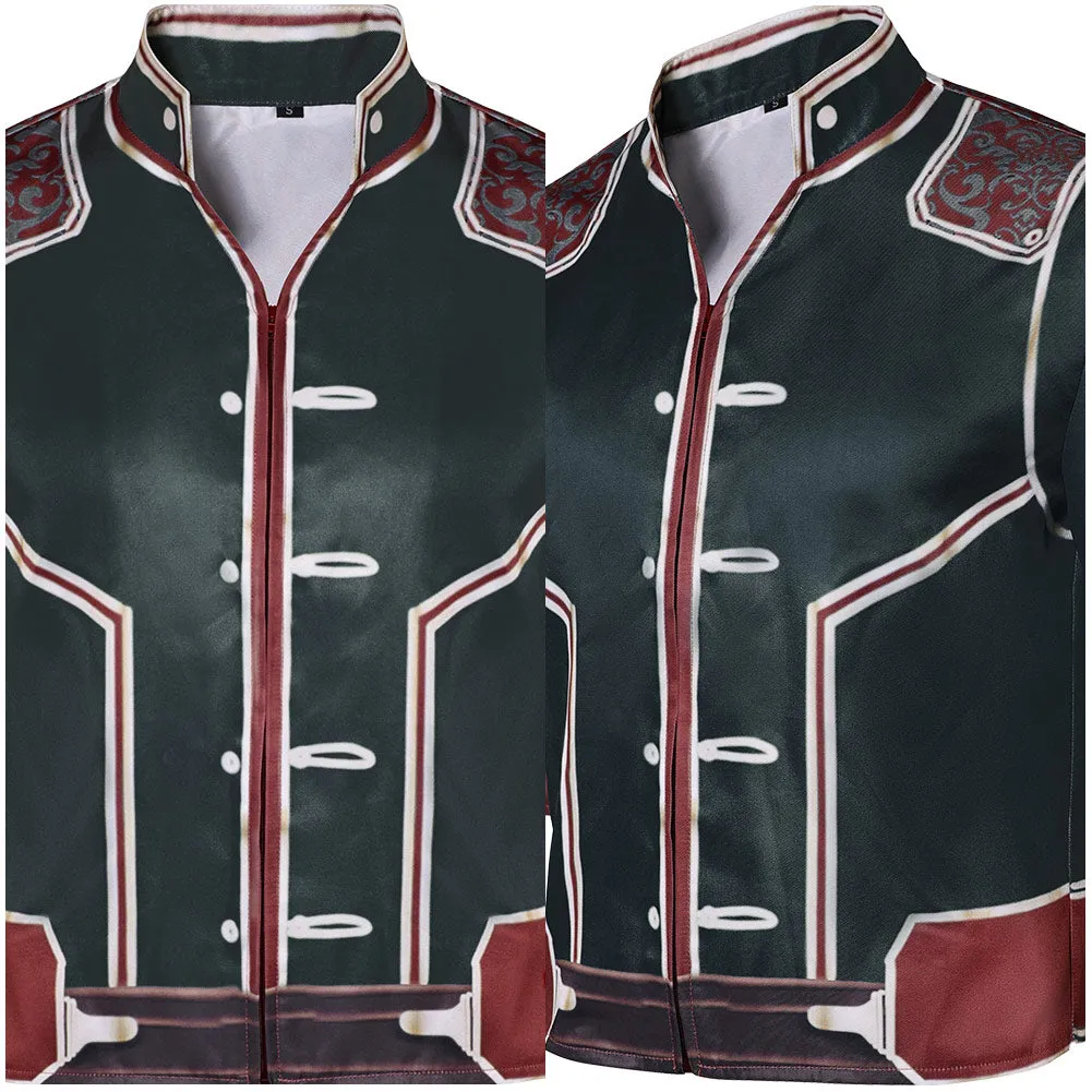 Arcane League of Legends Season 2 Jayce Cosplay Costume Male Green Shirt Halloween Carnival Suit