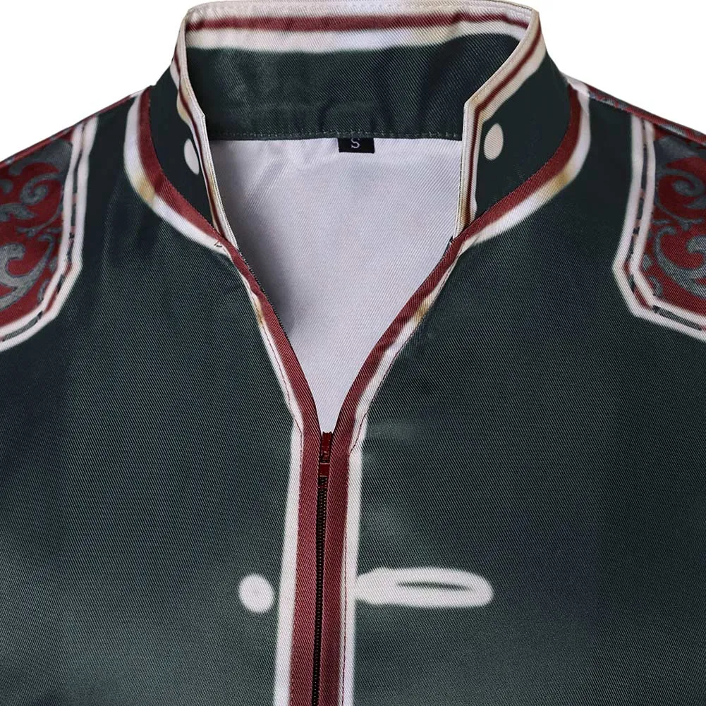 Arcane League of Legends Season 2 Jayce Cosplay Costume Male Green Shirt Halloween Carnival Suit