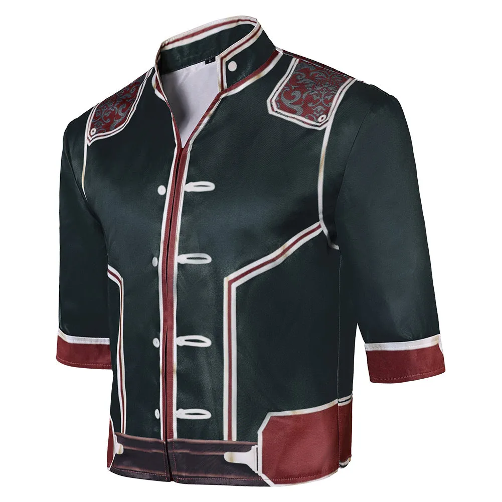 Arcane League of Legends Season 2 Jayce Cosplay Costume Male Green Shirt Halloween Carnival Suit