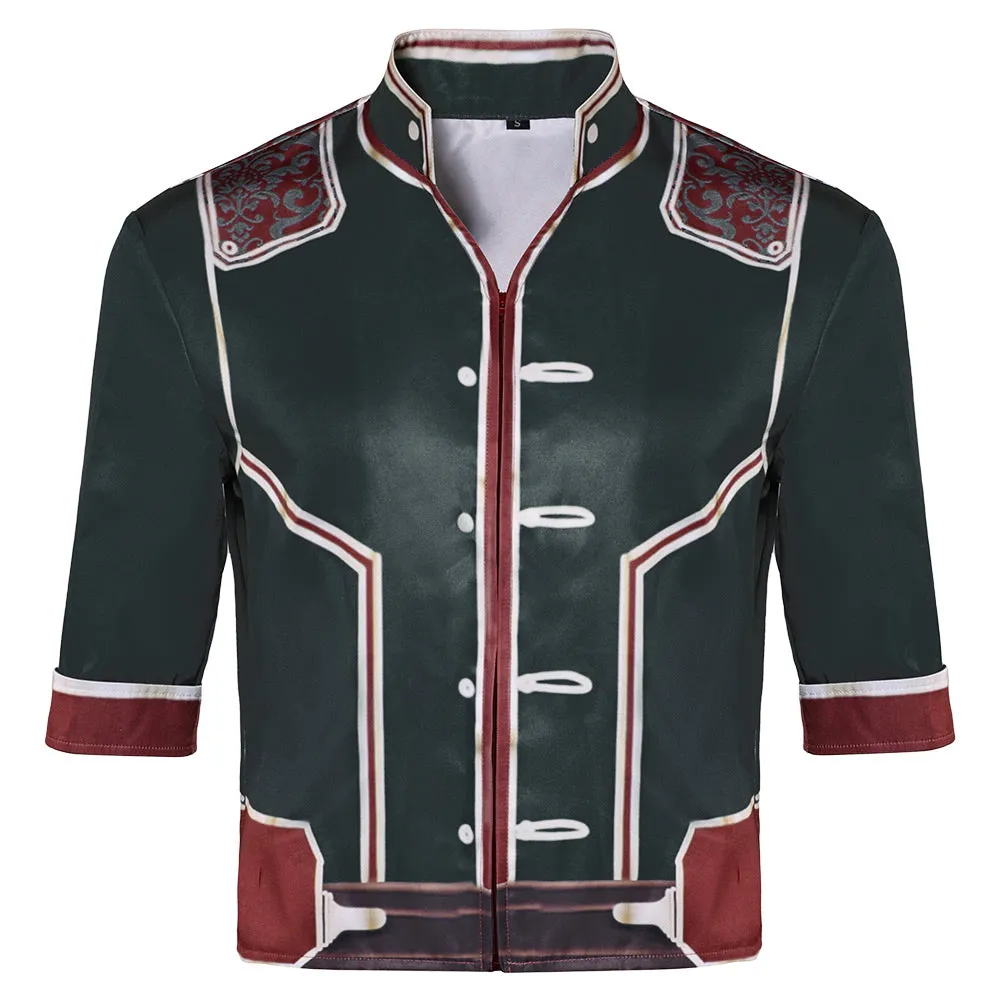 Arcane League of Legends Season 2 Jayce Cosplay Costume Male Green Shirt Halloween Carnival Suit