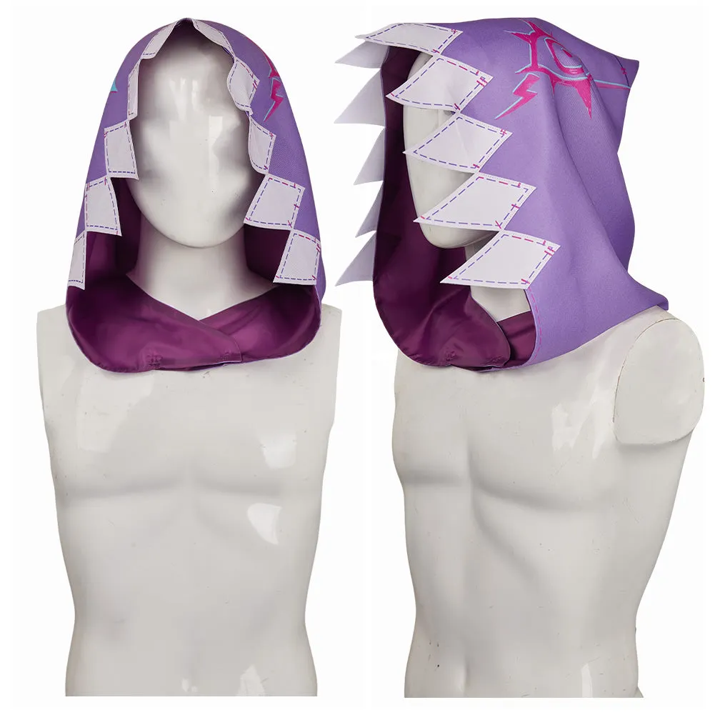 Arcane League of Legends Season 2 Jinx Cosplay Unisex Hat Purple Hat Halloween Carnival Suit