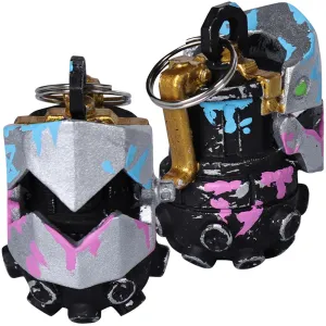Arcane League of Legends Season 2 Jinx Hand Grenade Unisex Sliver Keychain Cosplay Prop