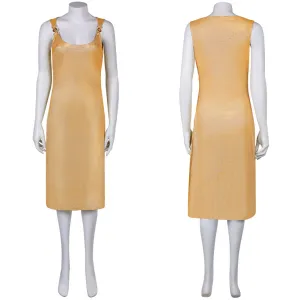 Argylle Official Trailer Elly Conway Gold Dress Cosplay Costume Outfits Halloween Carnival Suit