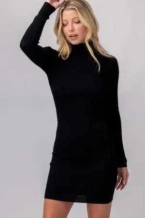 AROUND TOWN MINI DRESS BLACK