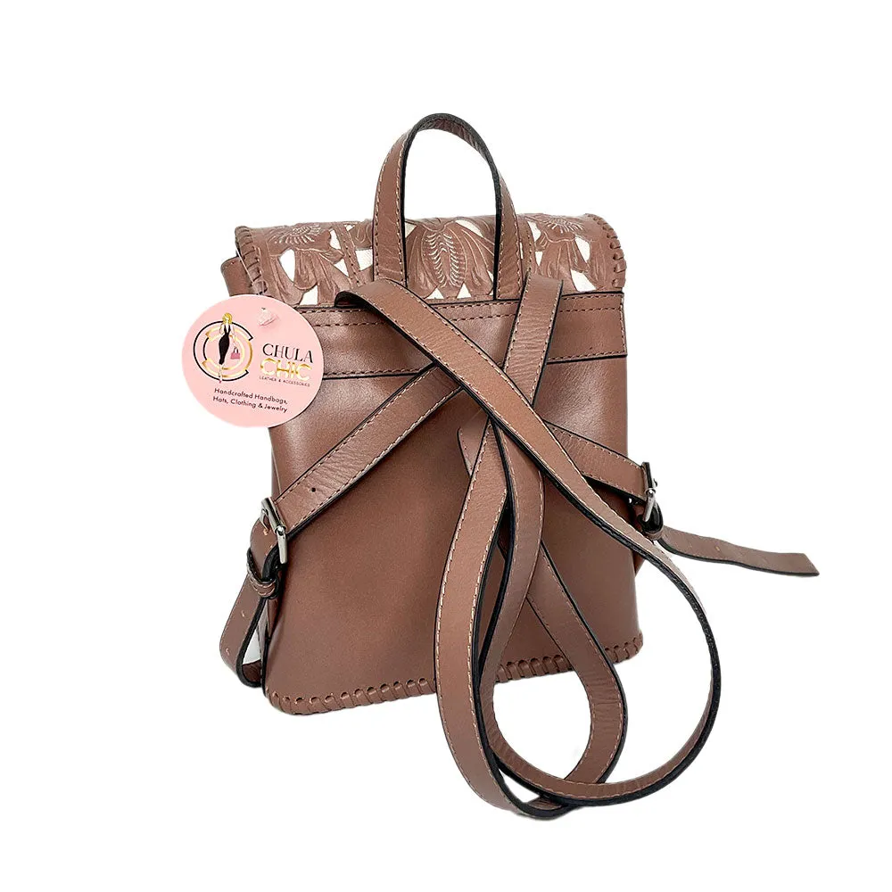 Artisan Brown genuine Leather backpack