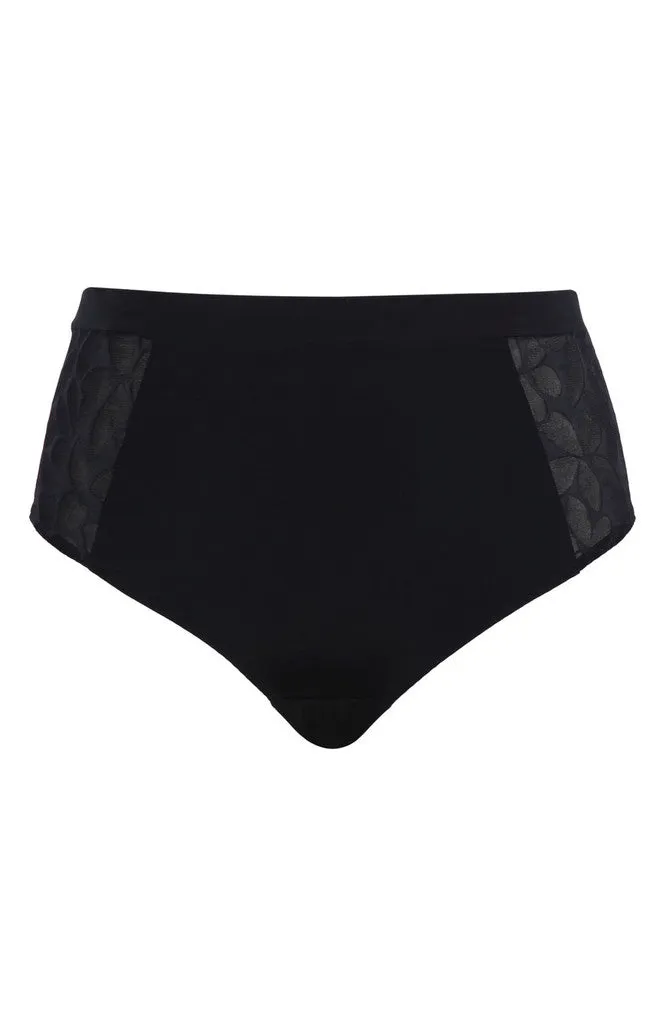 Ashley High Waist Brief In Black - Panache