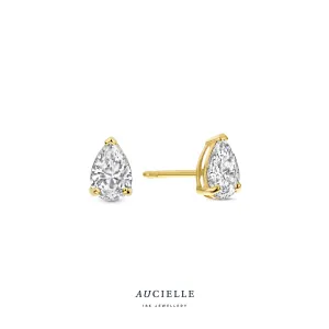 Aucielle - Boucles d'oreilles - Or Jaune et Zircons (AE0111C)