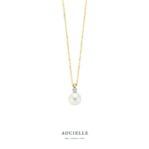Aucielle - Collier  - Or Jaune et Perles (AK0039D/45)