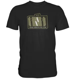 AV / Premium Unisex Tshirt with Suitcase Logo