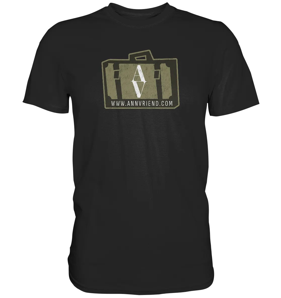 AV / Premium Unisex Tshirt with Suitcase Logo