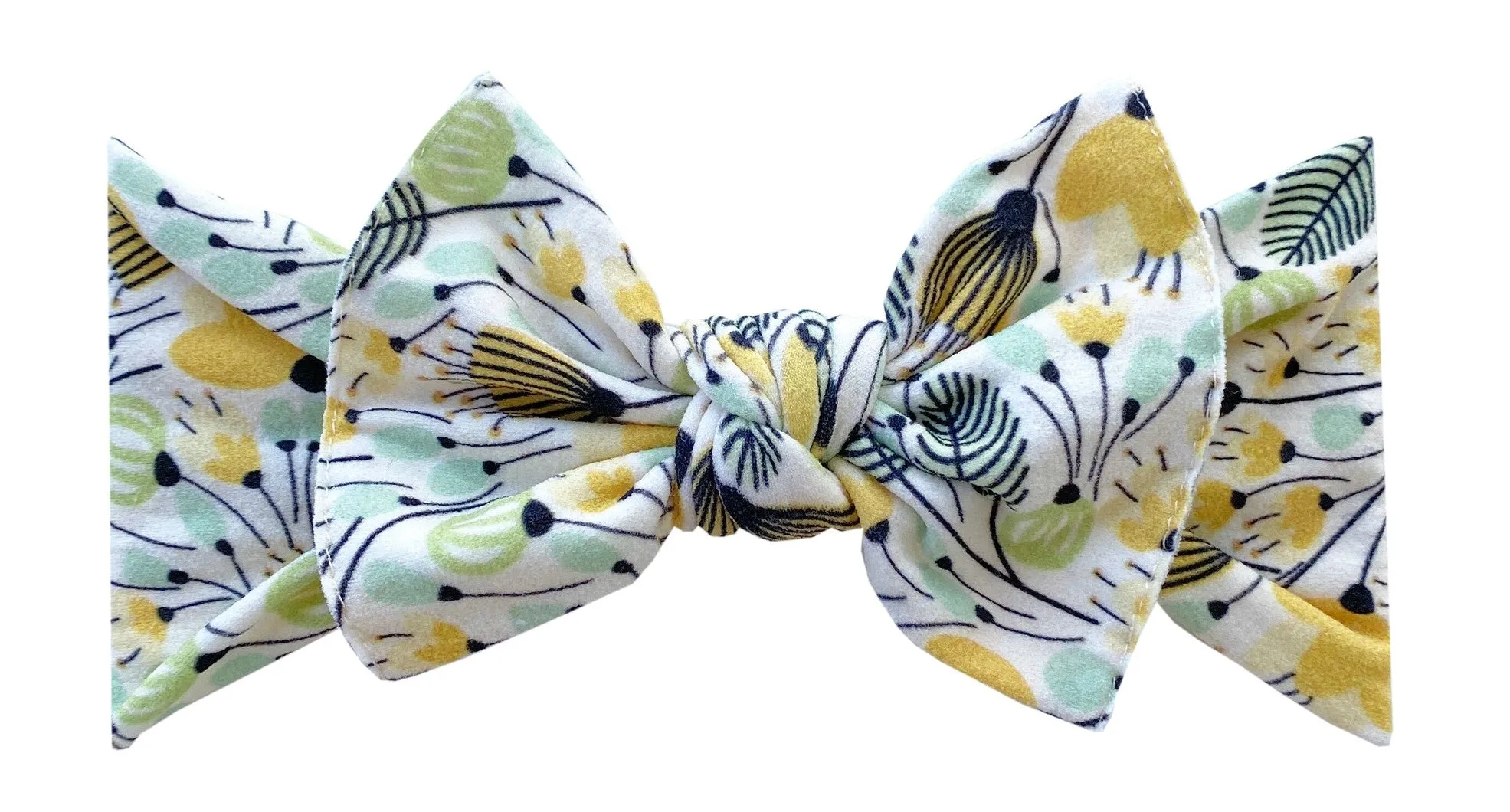 Baby Bling Dandelion Printed Knot Headband
