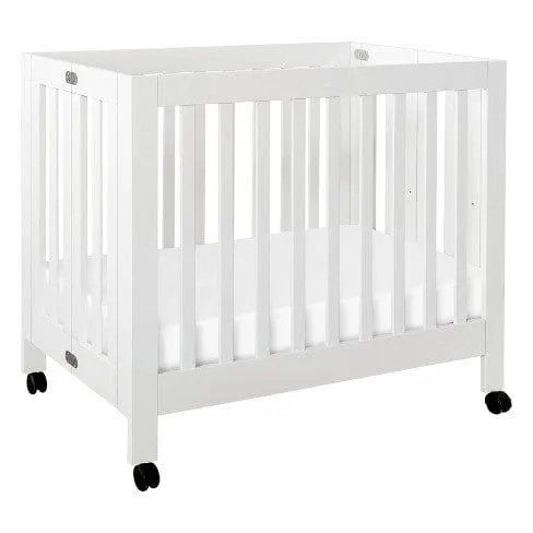 Babyletto Origami Collapsible Mini Crib - White