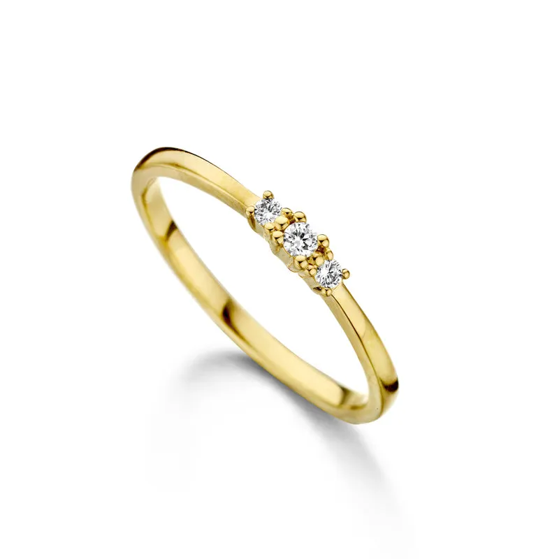 Bague avec motif - Or Jaune, Diamants (057440/A)