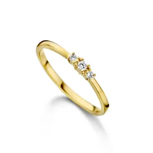 Bague avec motif - Or Jaune, Diamants (057440/A)