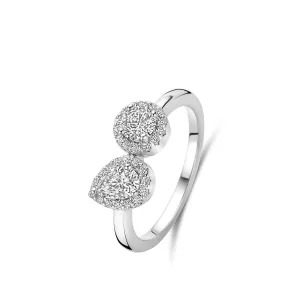 Bague Naiomy - Argent et zircons (N4R56)