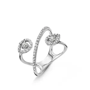 Bague One More - Salina Or Blanc et Diamants (056101A)
