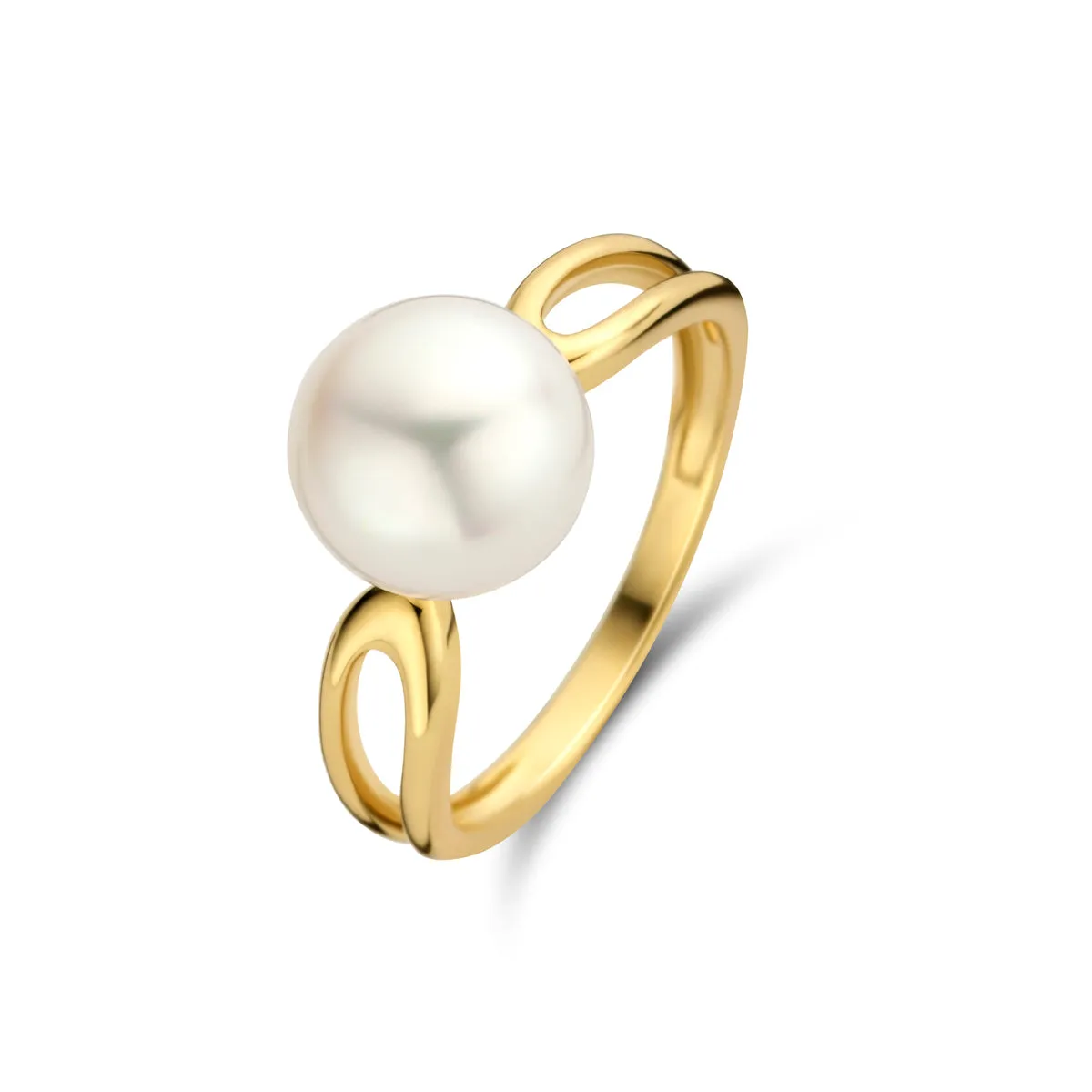Bague ouverte - Or Jaune, Perles (062687/P)