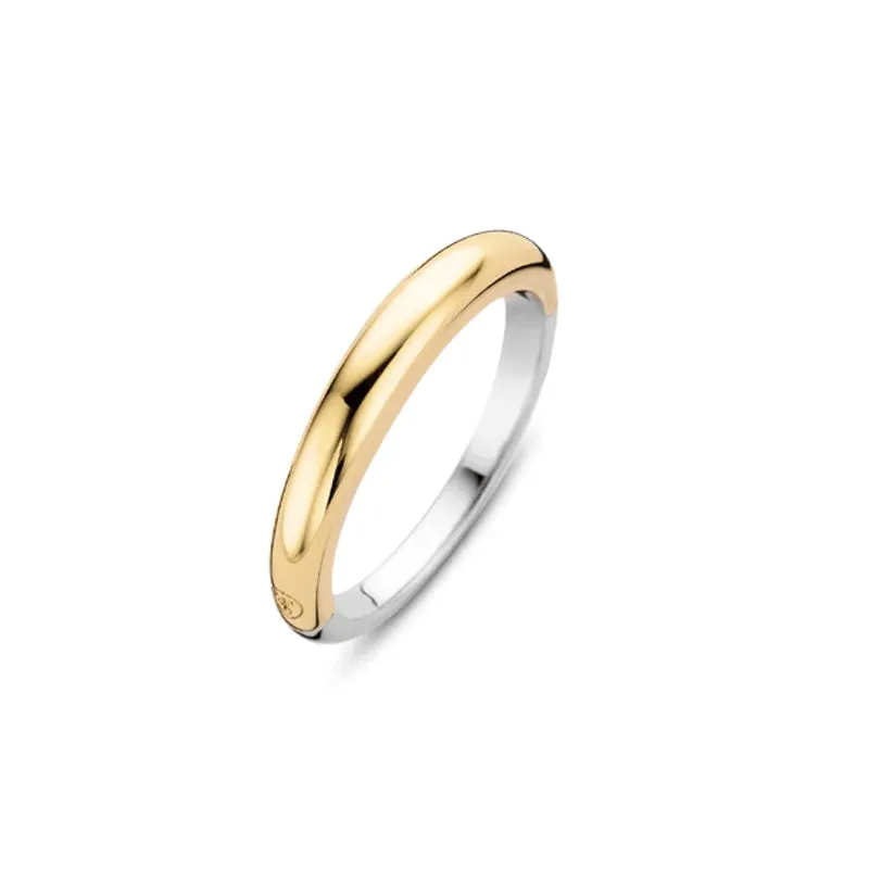 Bague TI SENTO - Argent Bicolore Doré (12104SY)