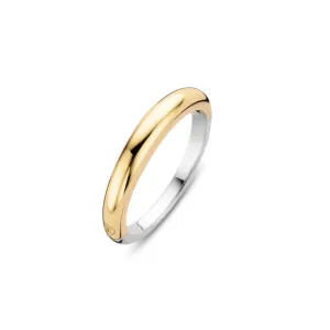 Bague TI SENTO - Argent Bicolore Doré (12104SY)