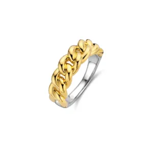 Bague TI SENTO - Argent Bicolore Doré (12209SY)