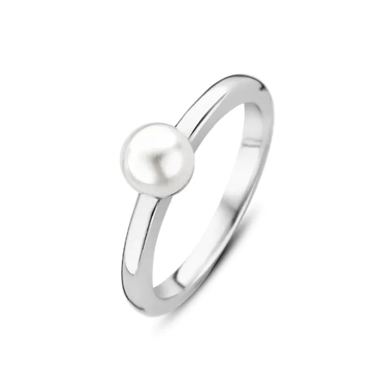Bague TI SENTO - Argent, perle (12128PW)