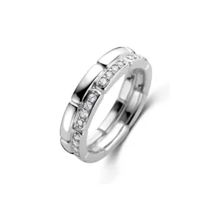 Bague TI SENTO - Argent, zircons (12271ZI)