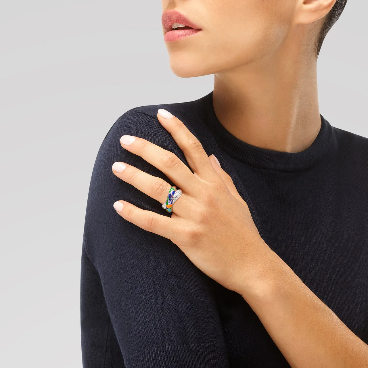Bague UNA STORIA - Fidji, Argent et zircons (BG14011)