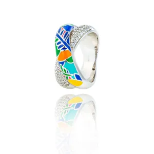 Bague UNA STORIA - Fidji, Argent et zircons (BG14011)