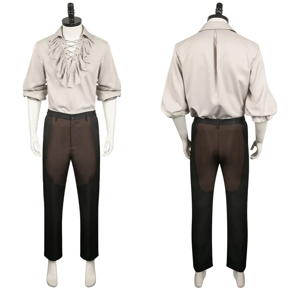 Baldur's Gate 3 Astarion Medieval Shirt Suit Cosplay Costume Outfits Halloween Carnival Suit