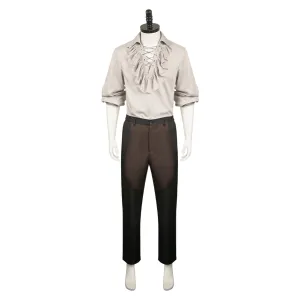 Baldur's Gate 3 Astarion Medieval Shirt Suit Cosplay Costume Outfits Halloween Carnival Suit