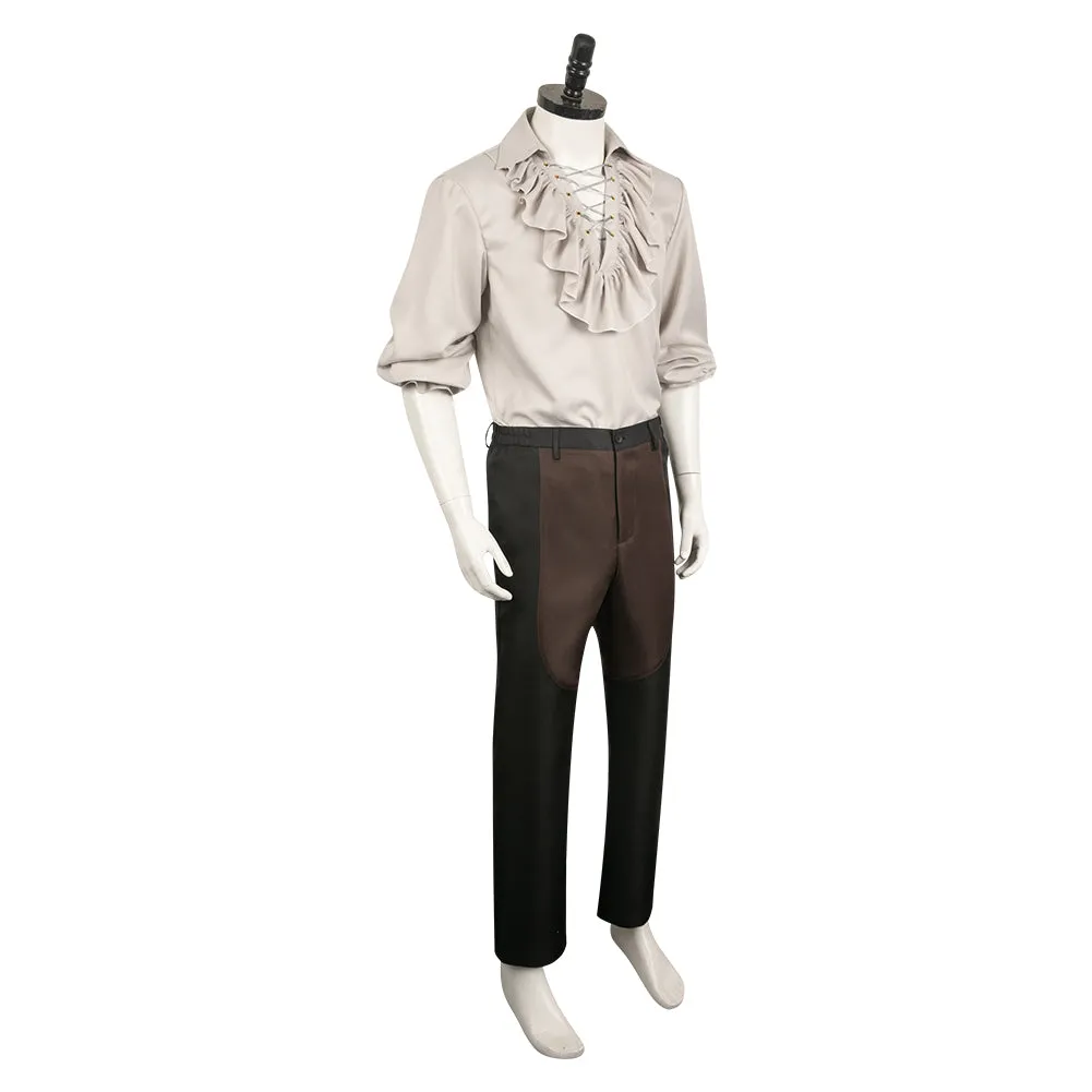 Baldur's Gate 3 Astarion Medieval Shirt Suit Cosplay Costume Outfits Halloween Carnival Suit