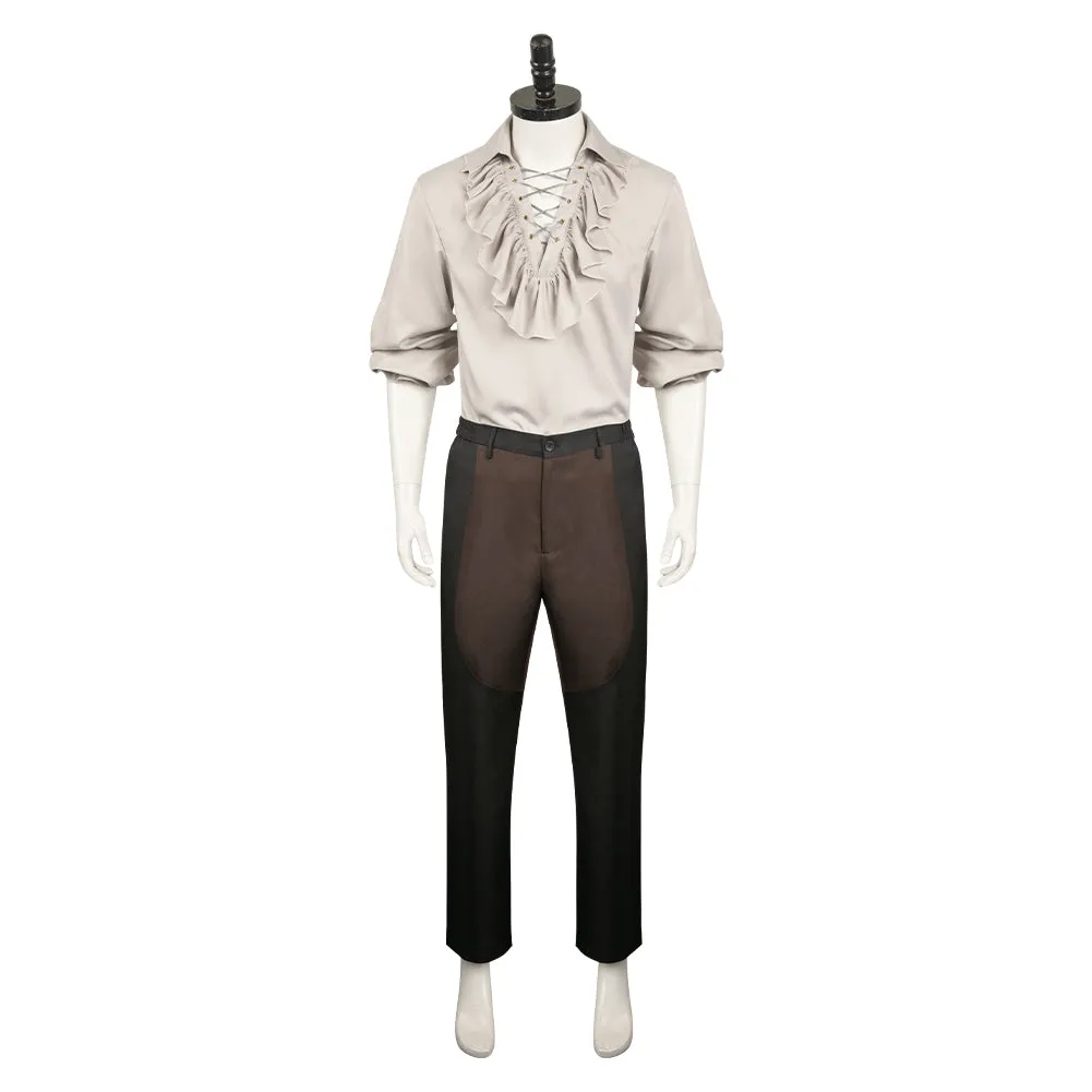 Baldur's Gate 3 Astarion Medieval Shirt Suit Cosplay Costume Outfits Halloween Carnival Suit